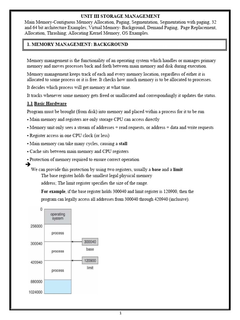 Memory Management Techniques Overview | PDF | Computer Data Storage ...