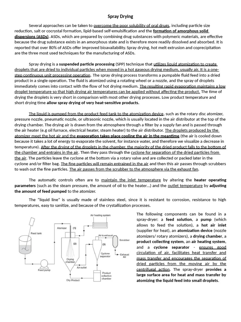 Spray-Drying Resumo | PDF | Evaporation | Liquids
