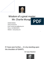 Wisdom of Charlie Munger Part 1 Jan 2012