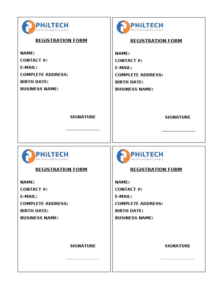Registration Form | PDF