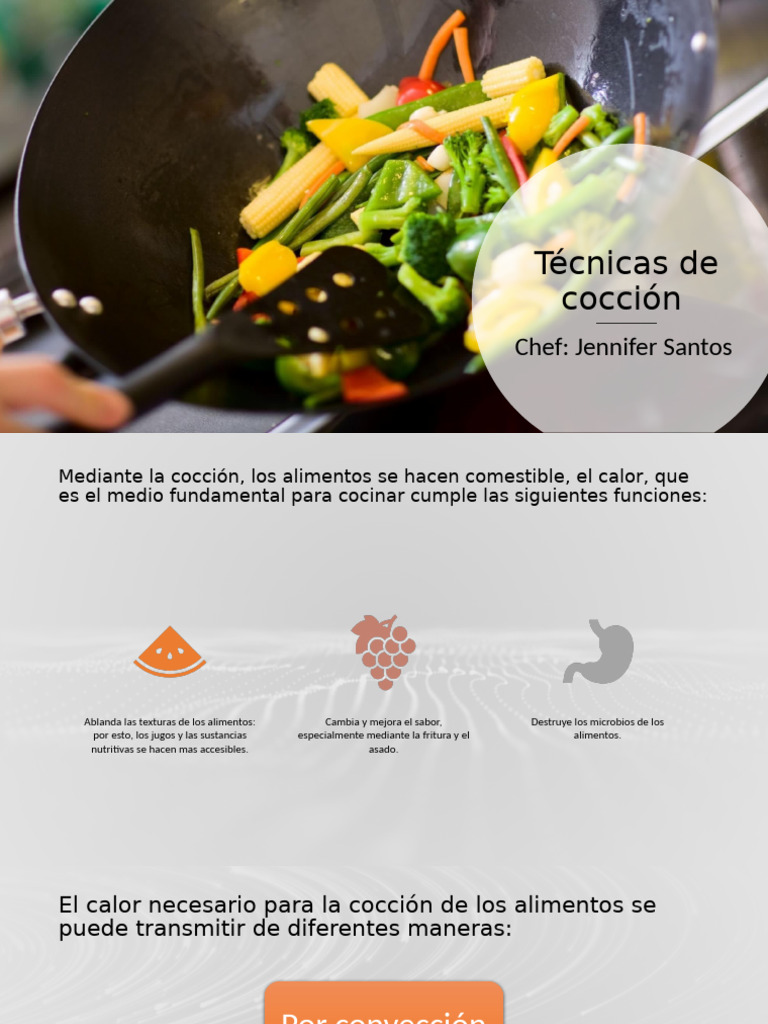 Tecnicas de Cocción | PDF | Cocinando | Alimentos