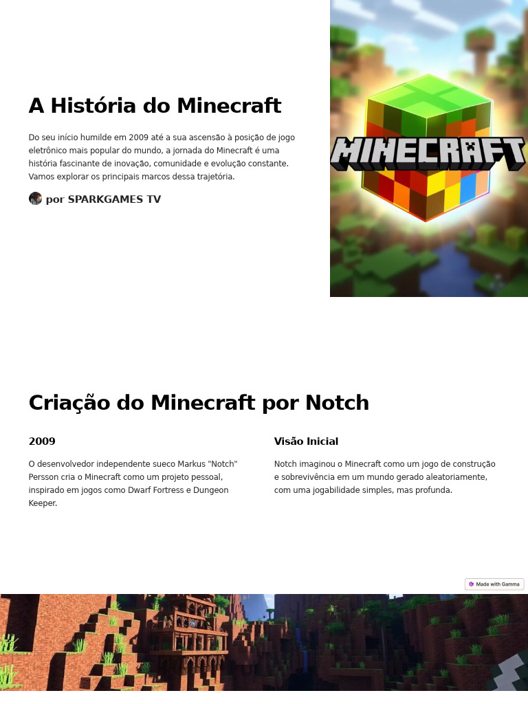A Evolução da História do Minecraft | PDF | Minecraft