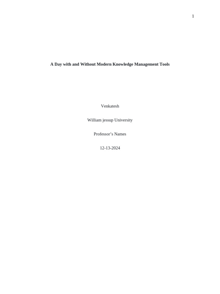 Impact of Knowledge Management Tools | PDF | Educational Technology ...
