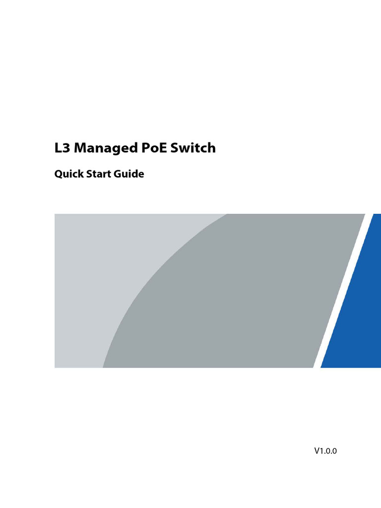 L3 Managed PoE Switch Quick Start Guide | PDF | Computer Network ...