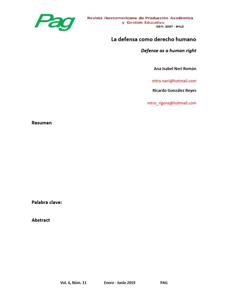Derecho a la Defensa en el Proceso Penal | PDF | Debido al proceso ...