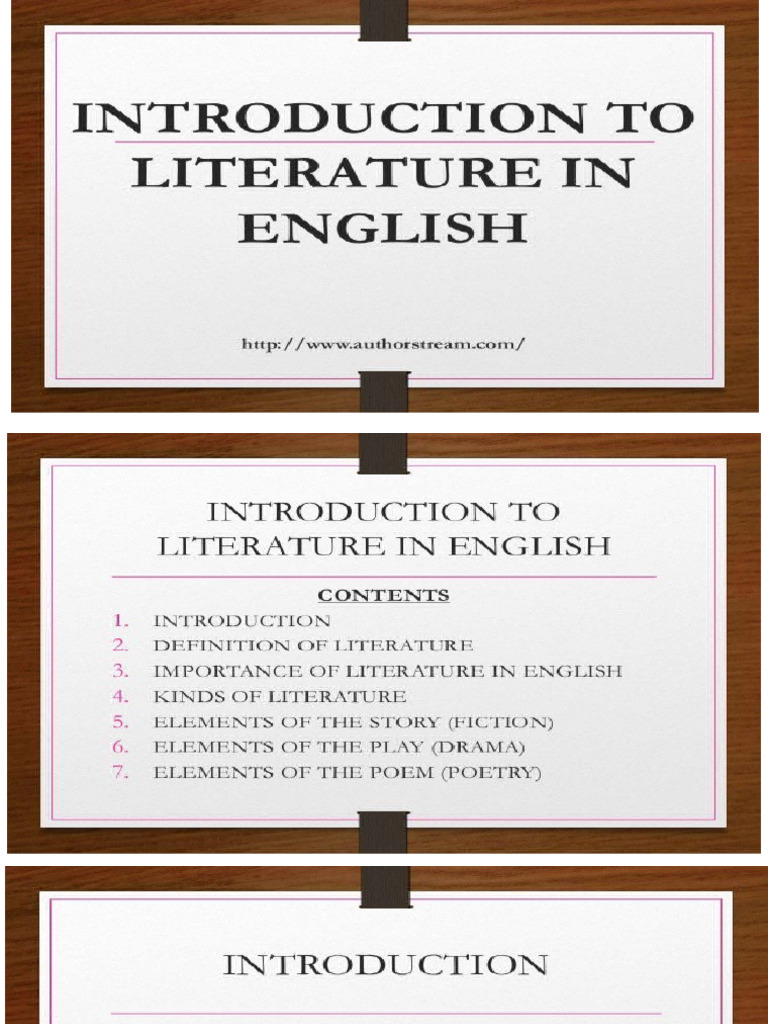 Intro To English Lit | PDF