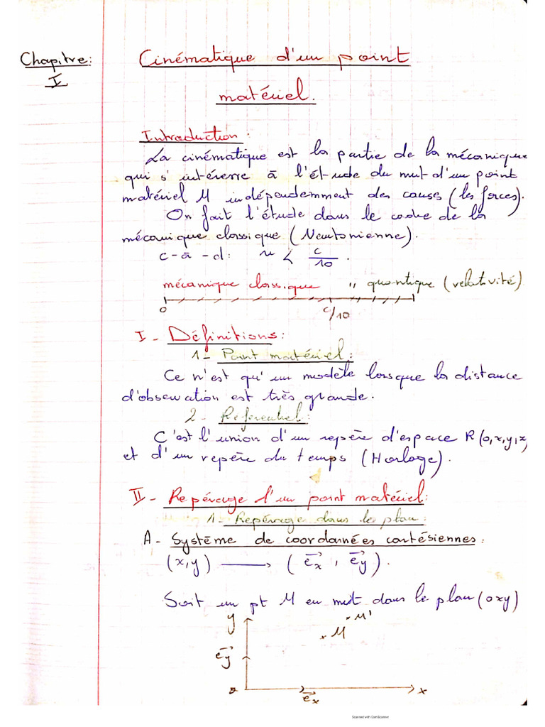 Cinematique Du PT Mat | PDF