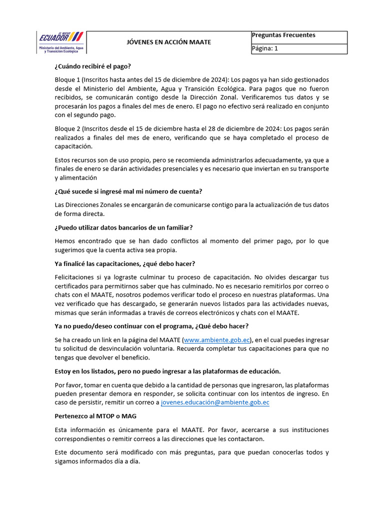 Preguntas Frecuentes sobre SINFO FONAVI | PDF | Chat en linea
