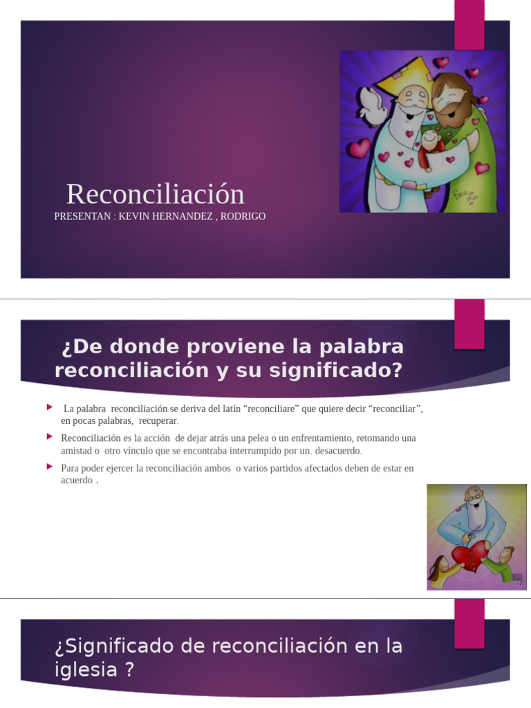 Significado de la Reconciliación | PDF | Cristo (título) | Pecado
