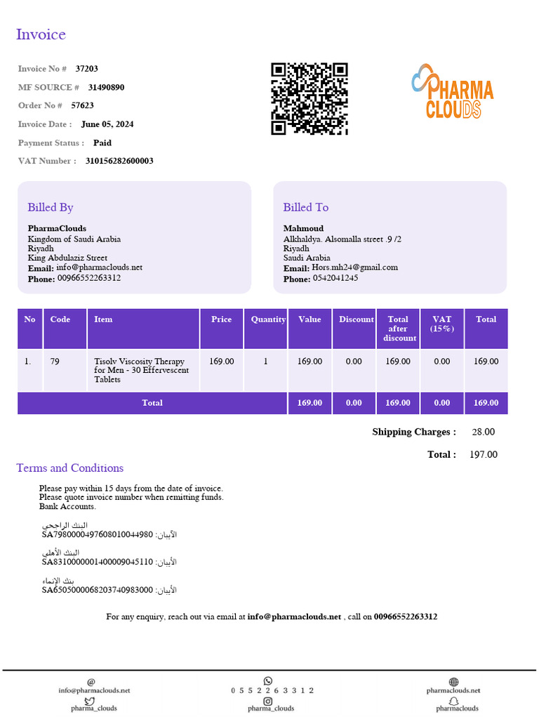 57623 | PDF | Invoice | Taxes