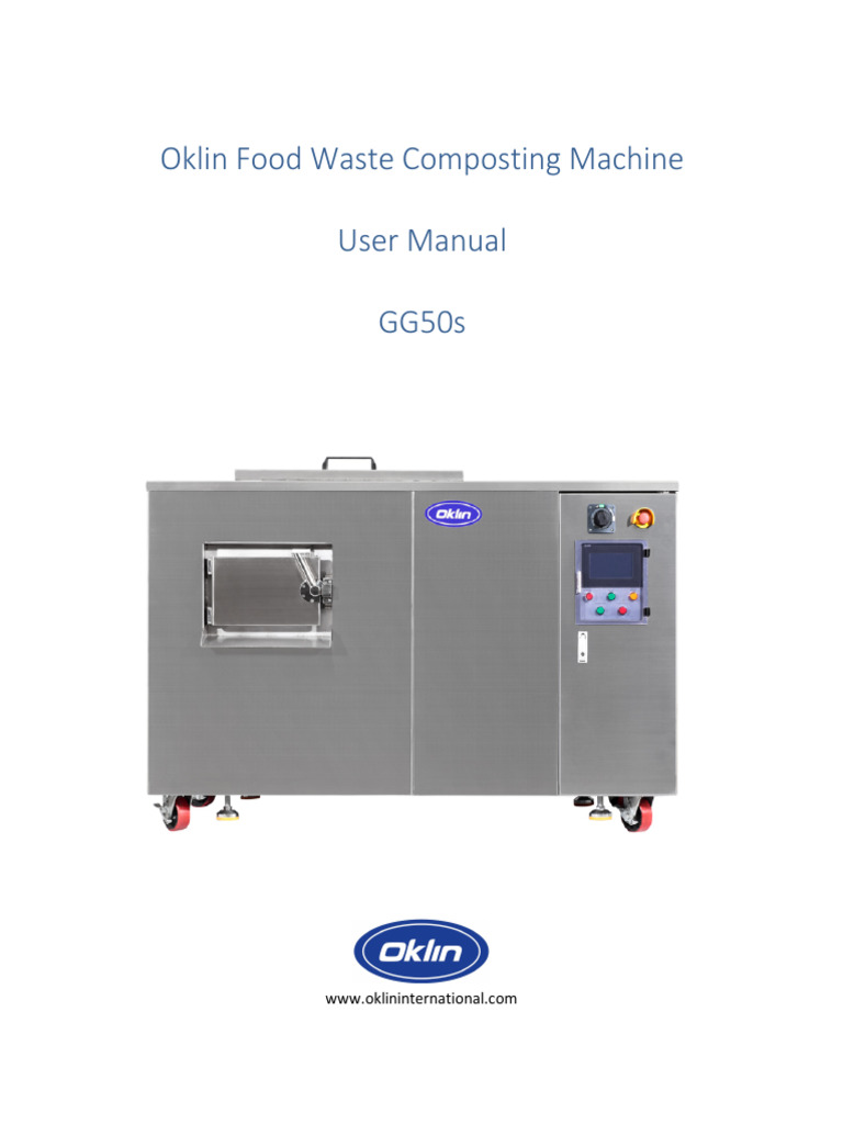 Oklin Food Waste Composter Manual | PDF | Compost