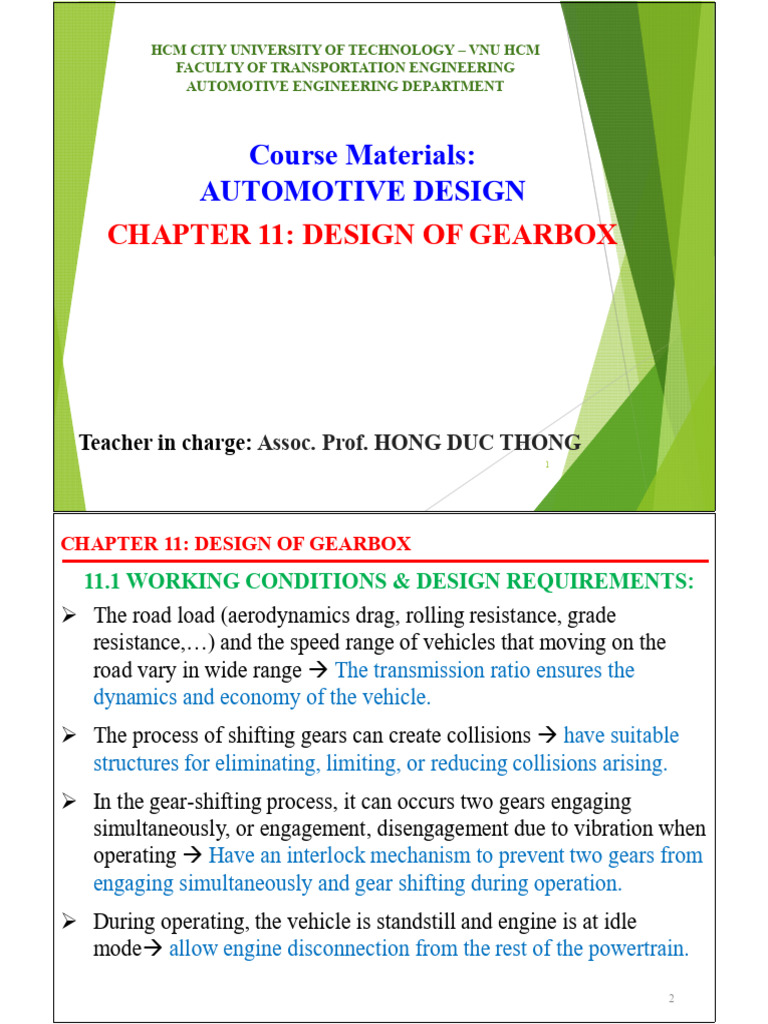 Gearbox Design Principles and Layout | PDF | Gear | Manual Transmission