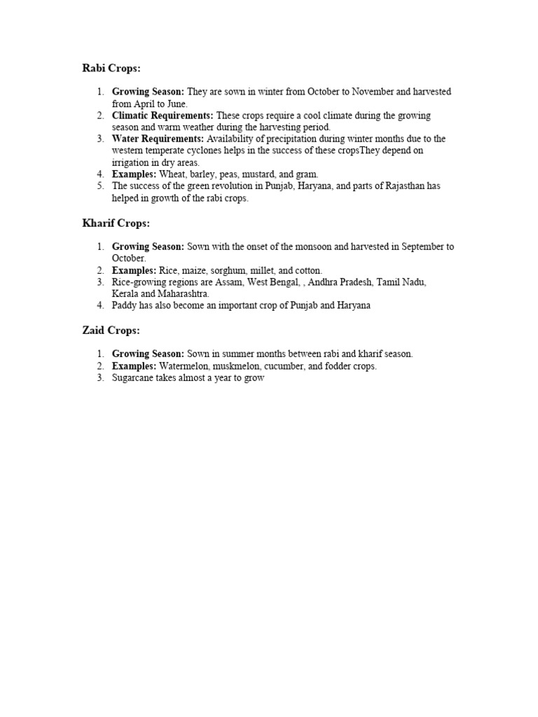 Crops | PDF