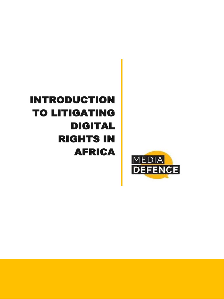 Module 10 Introduction To Litigating Digital Rights in Africa Dec 2022 ...