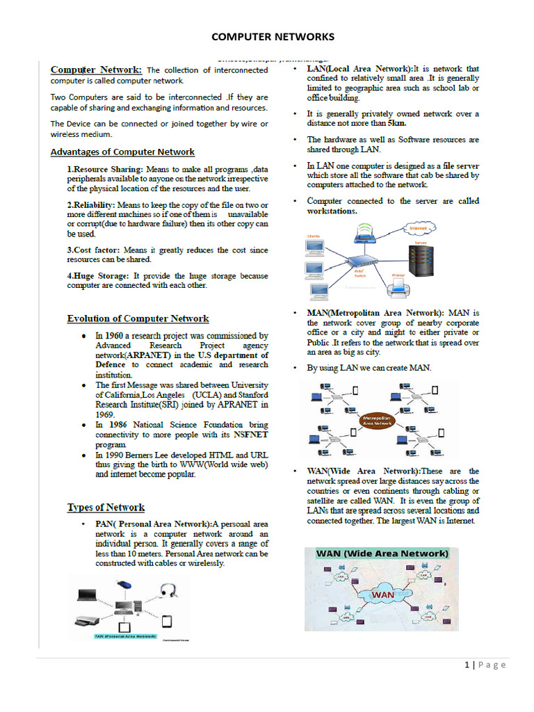 Overview of Computer Networks | PDF