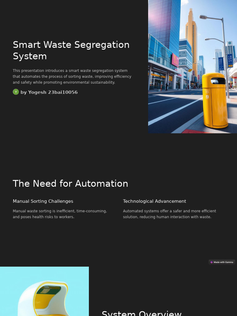 Smart Waste Segregation System | PDF | Waste | Automation