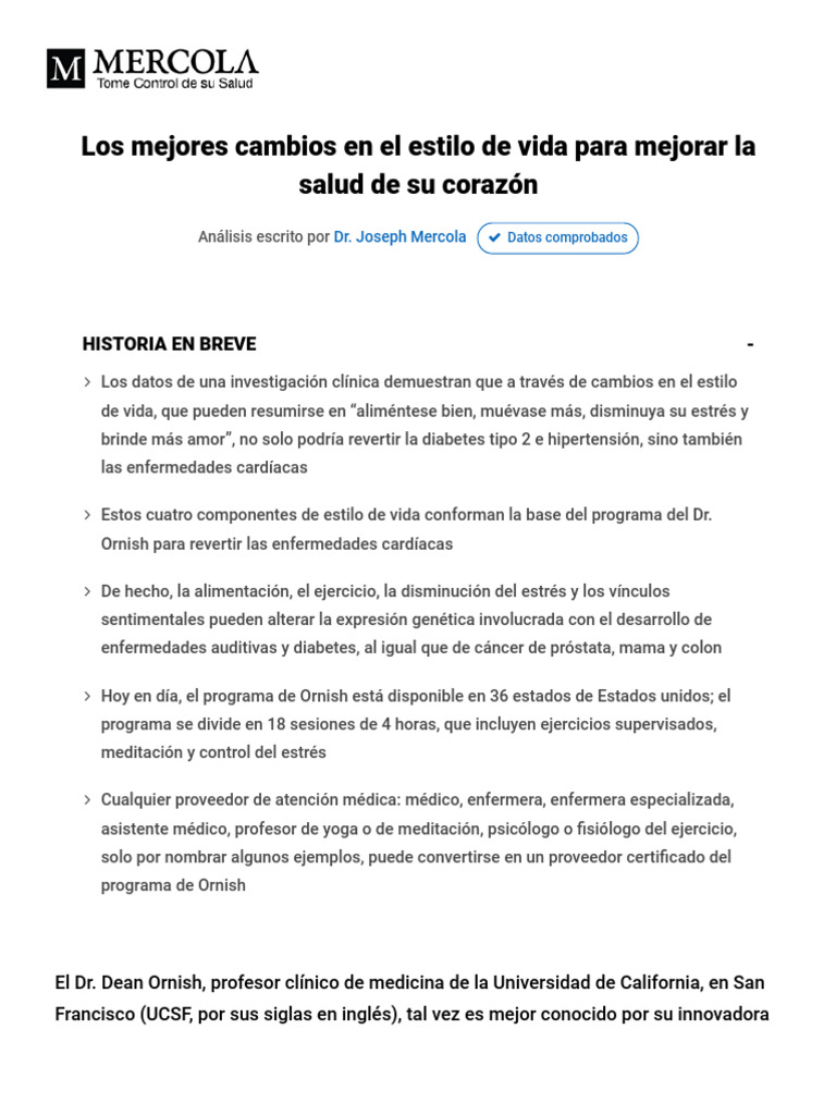 Prevenir Enfermedades Cronicas Con Cambios en El Estilo de Vida PDF ...