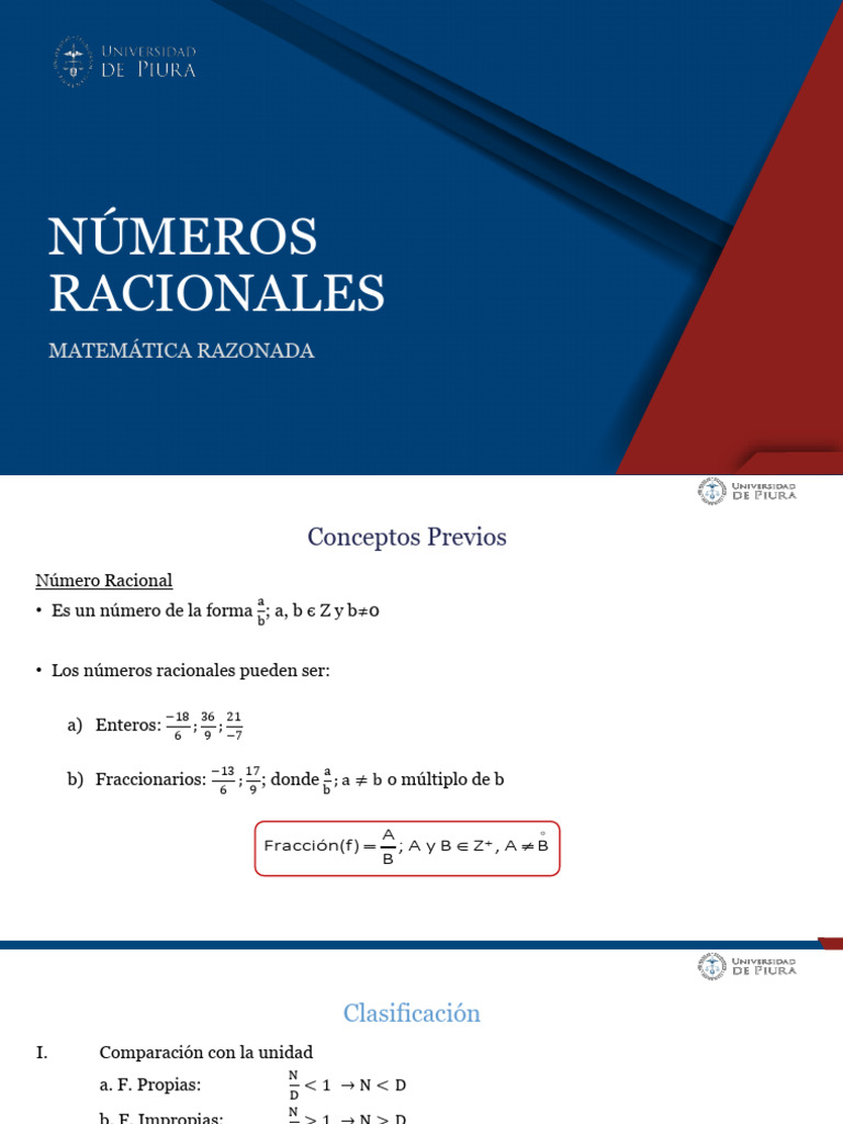 Números Racionales en Matemáticas | PDF | Número racional | Matemáticas