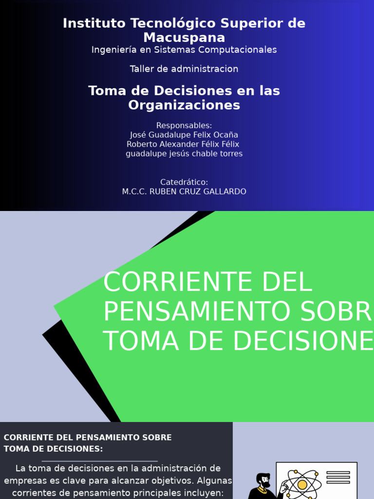 Modelos de Toma de Decisiones | PDF | Toma de decisiones | Ciencia ...