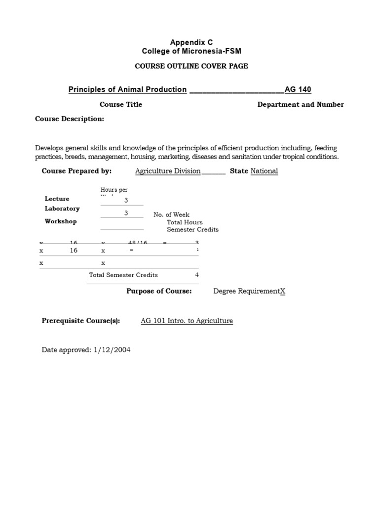Principles of Animal Production Course | PDF | Dominance (Genetics ...
