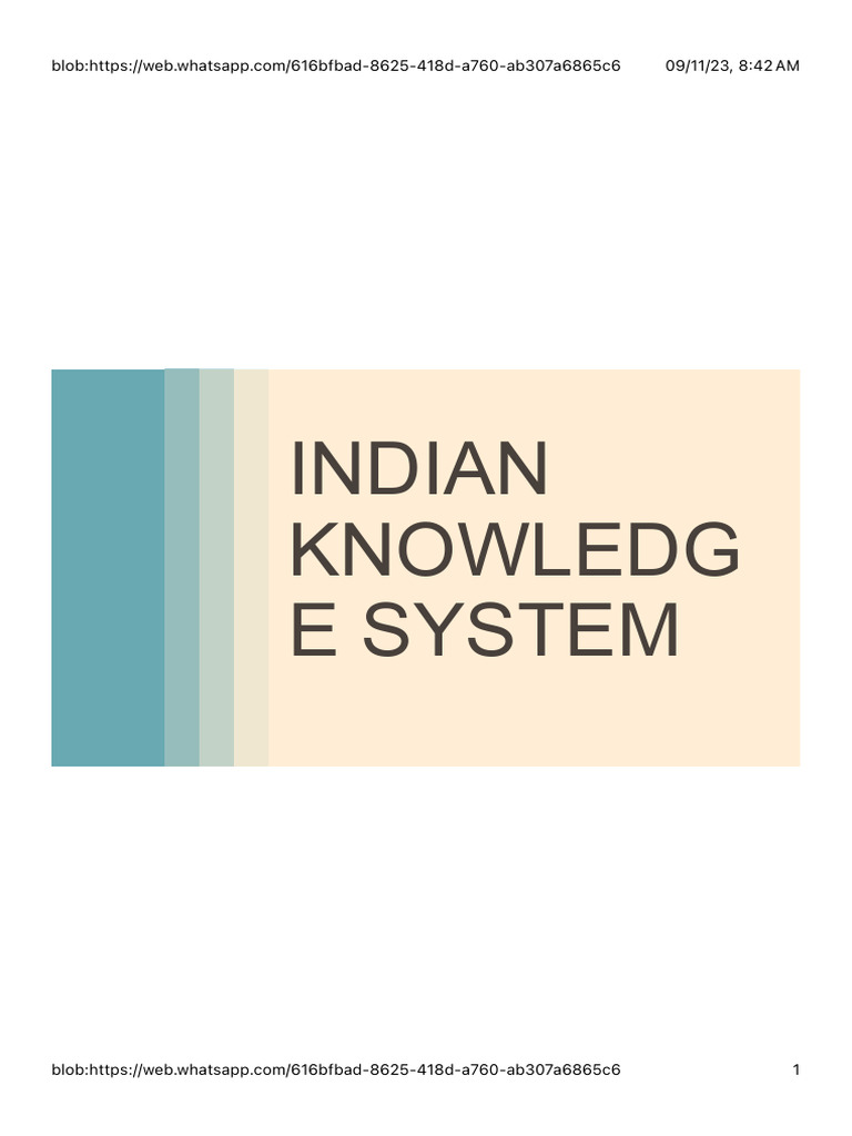 full-iks | PDF | Vedas | Hindu Philosophy