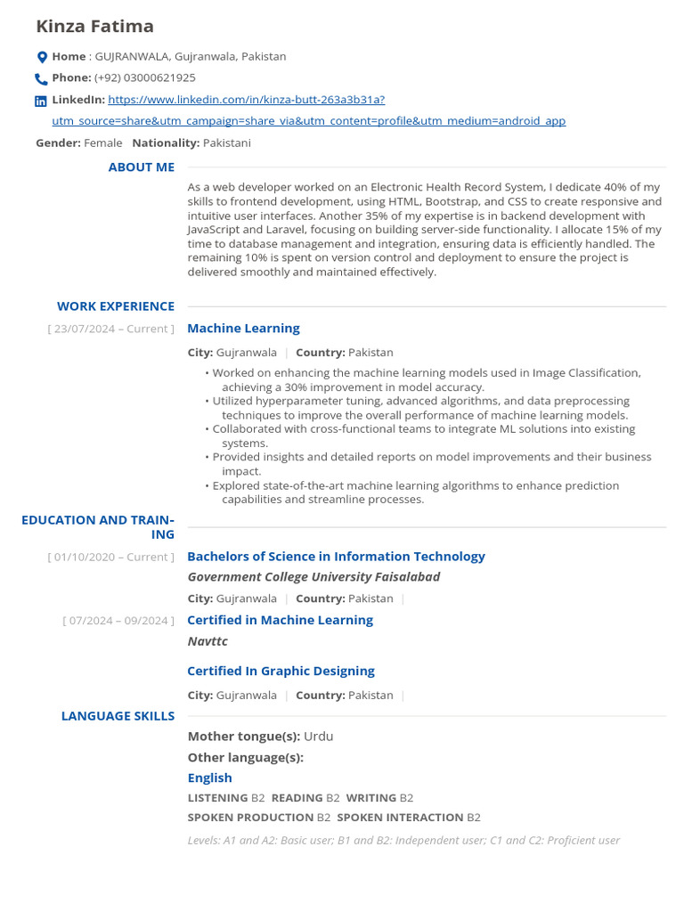 Web Developer & Machine Learning Expert | PDF | Machine Learning | Software