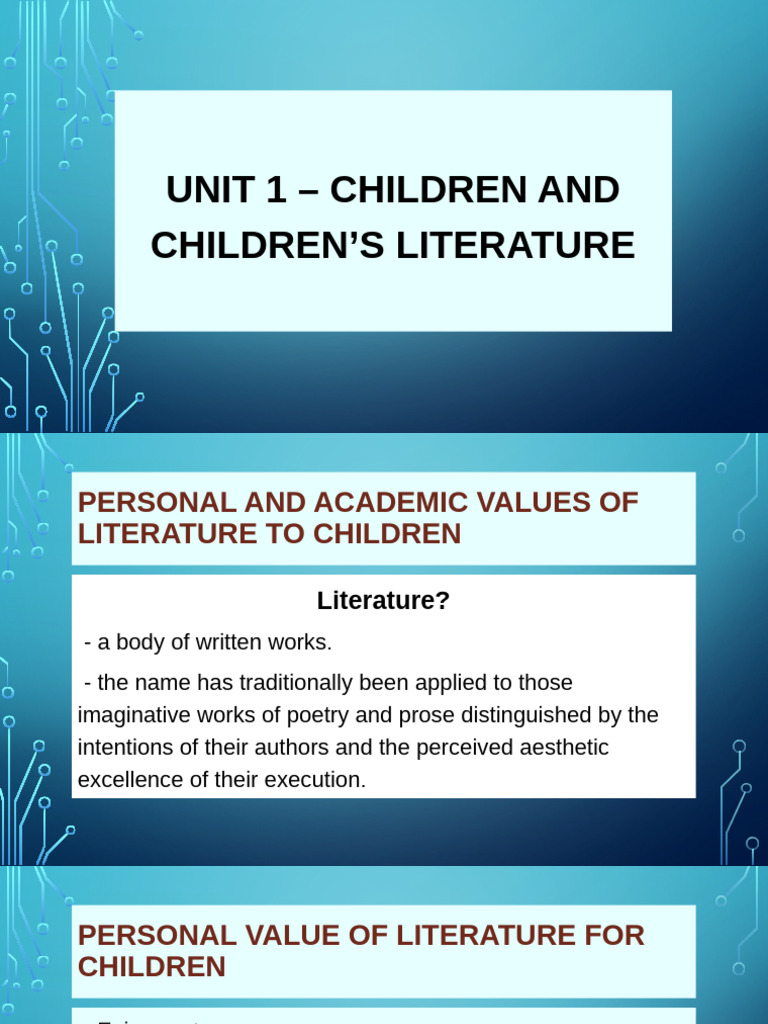 Benefits of Literature for Children | PDF | Empathy | Imagination