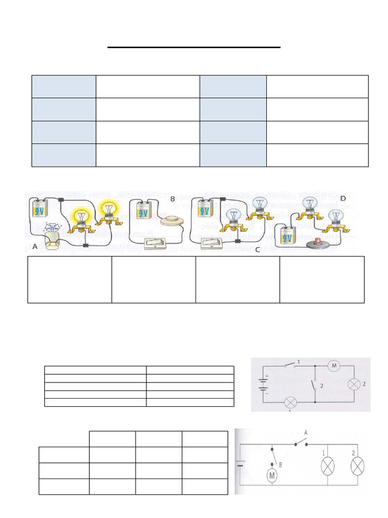 Ejercicios de Electricidad 2º ESO | PDF | Cambiar | Resistencia ...
