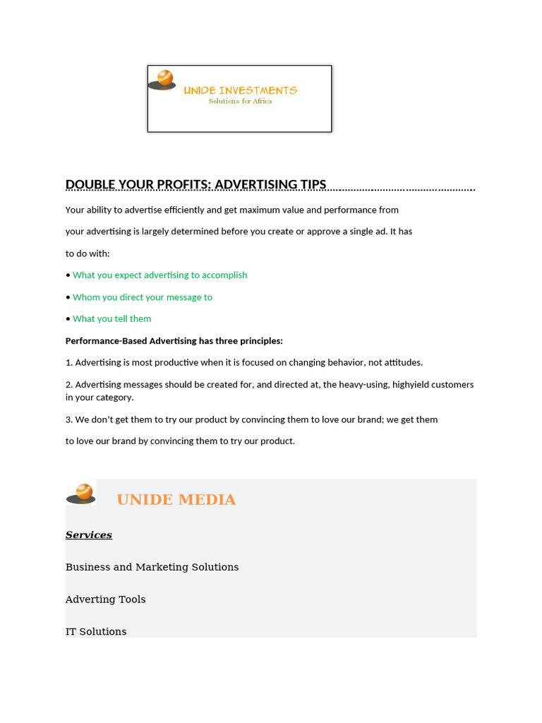 Double Your Profits PDF