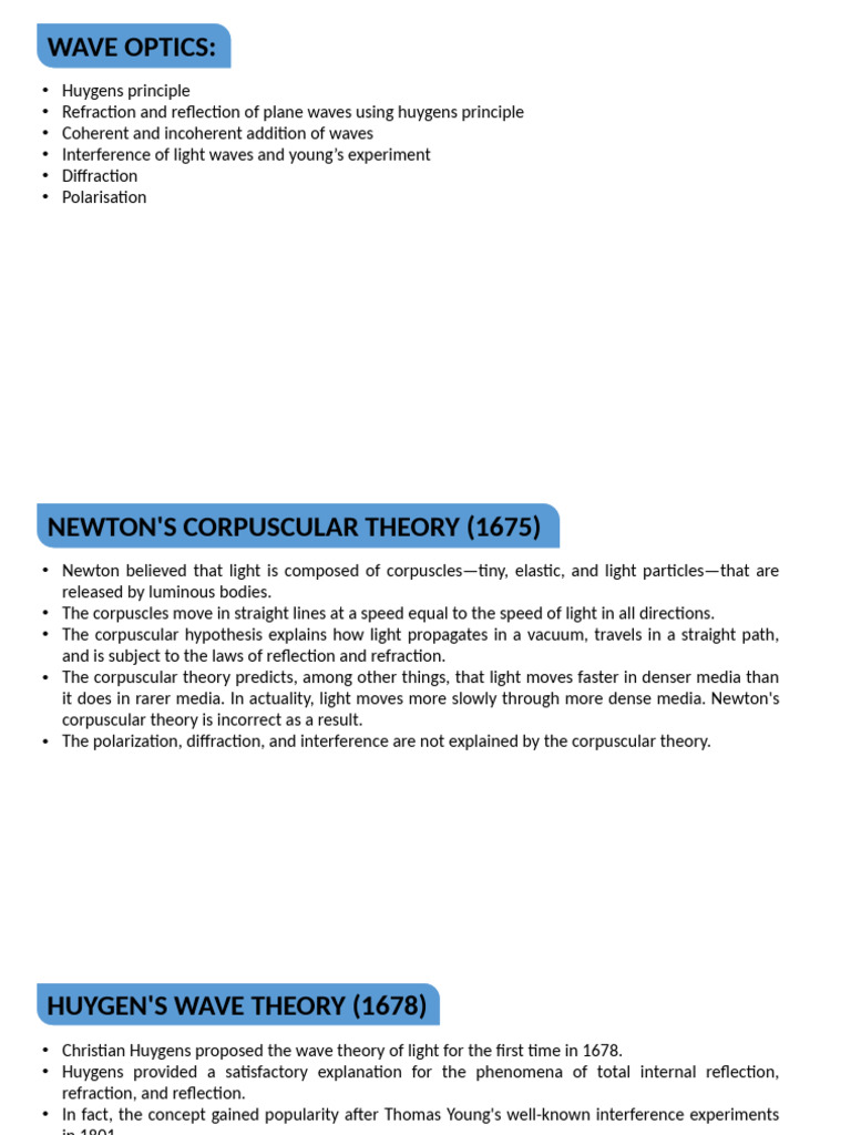 Wave optics 2 | PDF | Light | Waves