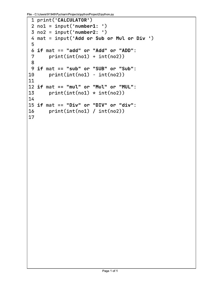 Calculator | PDF
