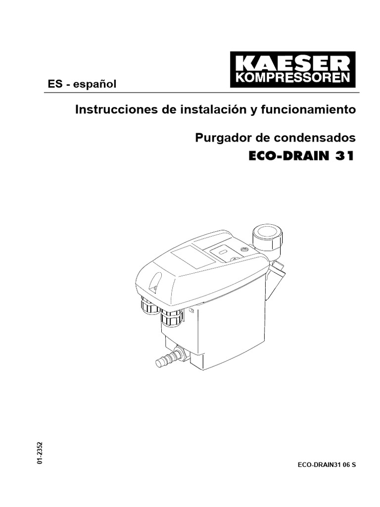 Instalación y uso del ECO-DRAIN 31 | PDF | Relé | Aislador (Electricidad)