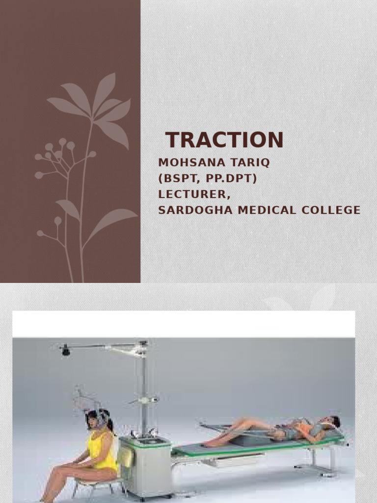 Spinal Traction Techniques and Benefits | PDF | Vertebral Column | Vertebra