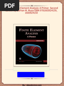 (Ebook) Finite Element Analysis: A Primer. Second Edition by Sarhan M. Musa ISBN 9781683924159, 1683924150 2024 Scribd Download