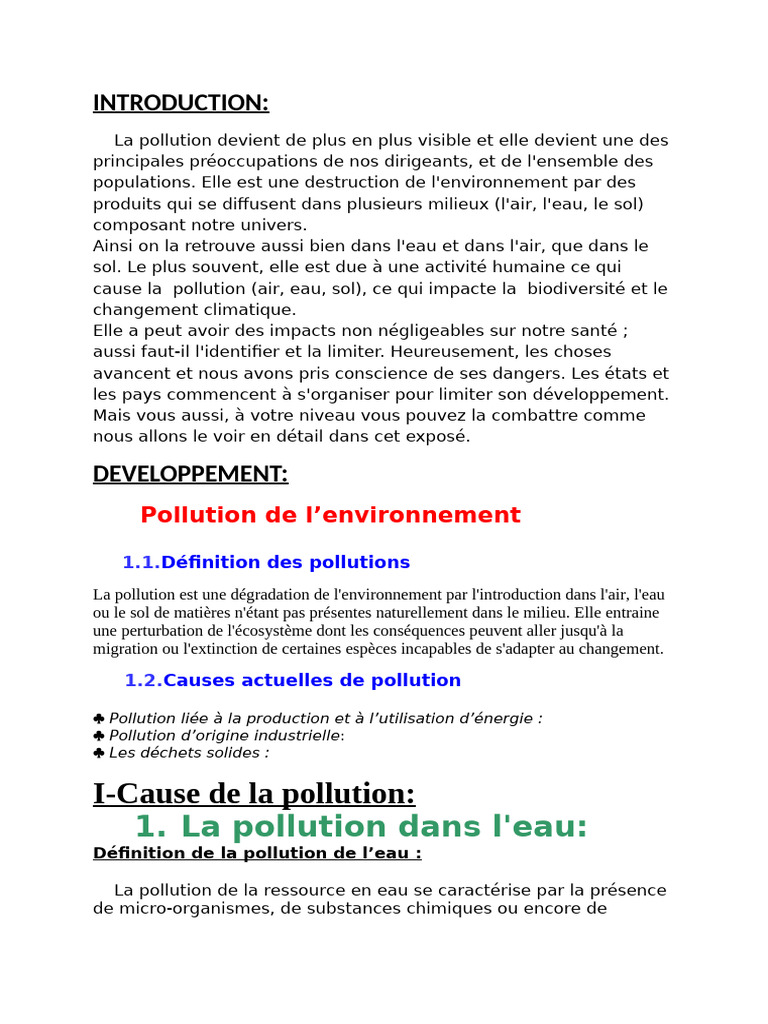 Comprendre la pollution de l'environnement | PDF | Smog | la pollution