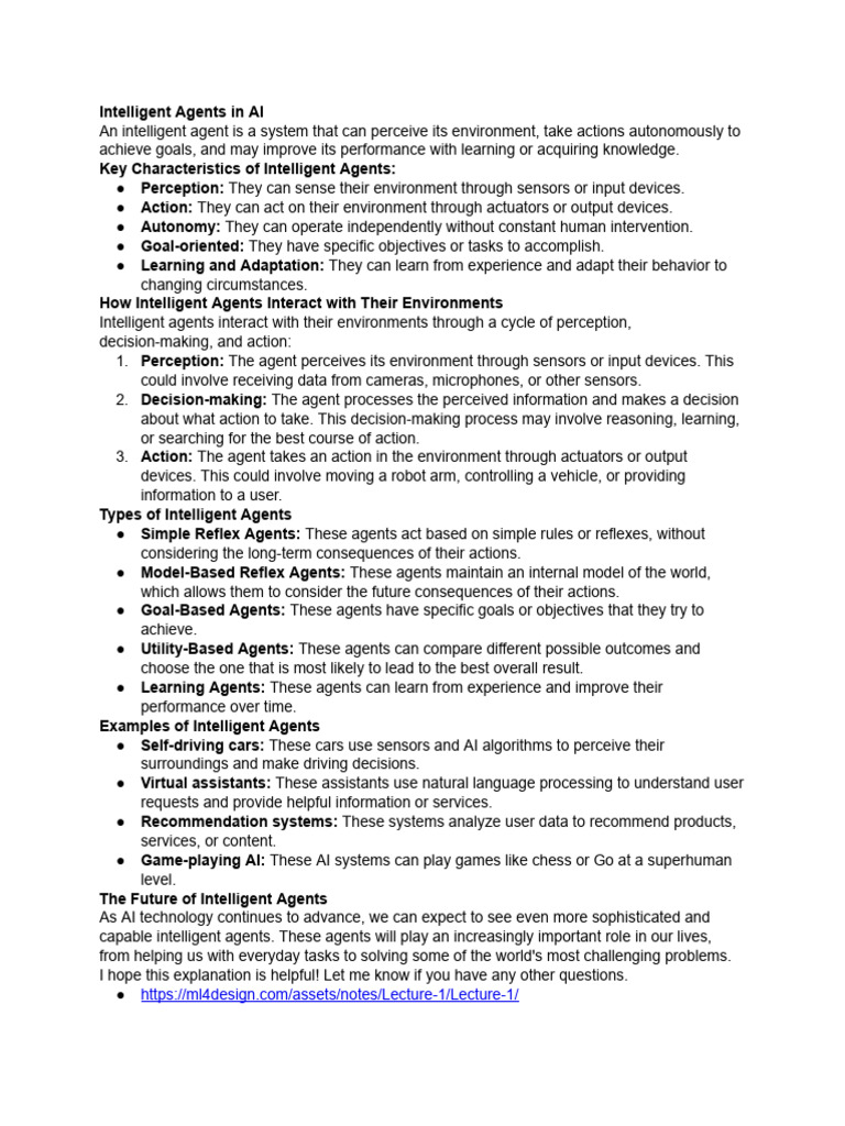 What Are Intelligent Agents, and How Do They Inter... | PDF ...