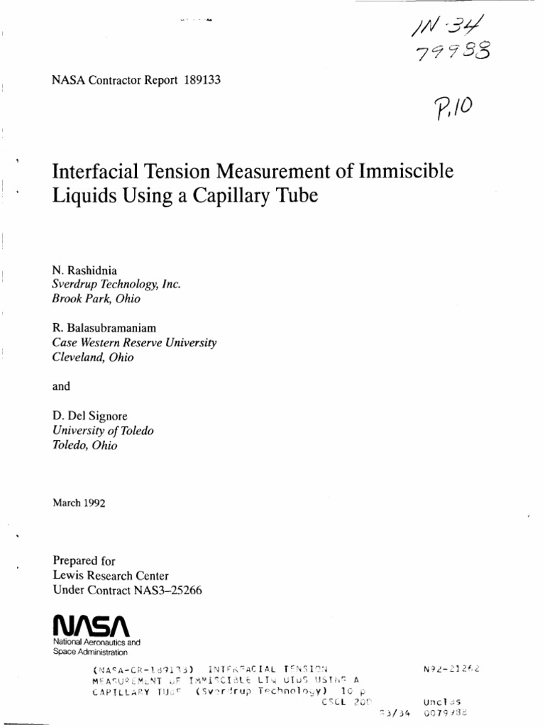 Interfacial Tension Measurement Method | PDF | Surface Tension | Liquids