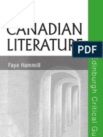 Canadian Literature Edinburgh Critical Guides To Literature