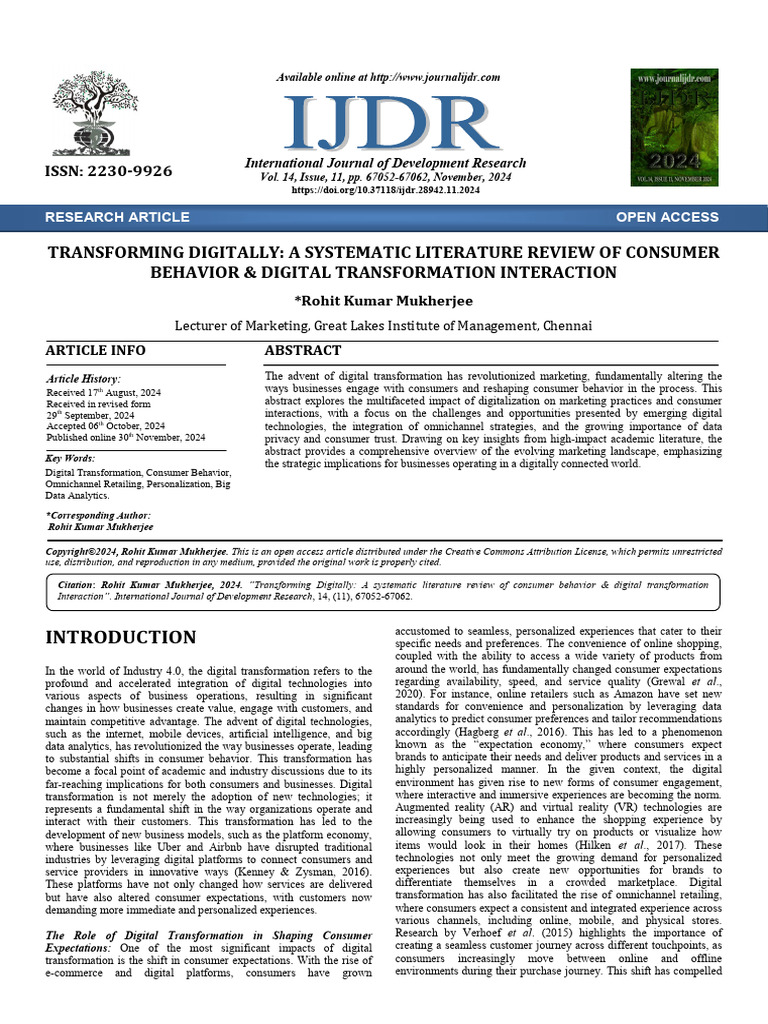 Published Article - IJDR | PDF | Popular Culture & Media Studies ...