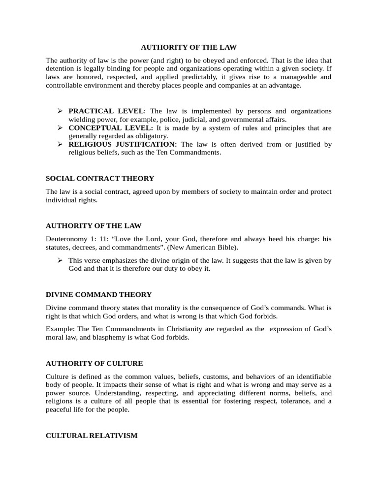 Understanding Law and Culture | PDF | Ten Commandments | Morality