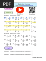 Corbett Maths: Equivalent Fractions Guide | PDF | Mathematical Notation ...