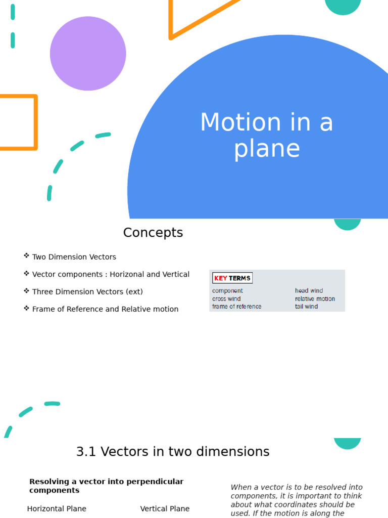 Understanding Motion in Two Dimensions | PDF | Euclidean Vector ...