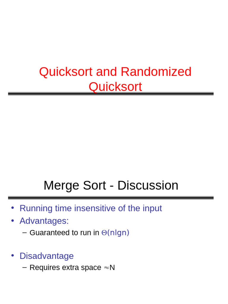 Quicksort Algorithm and Performance Analysis | PDF | Computer ...