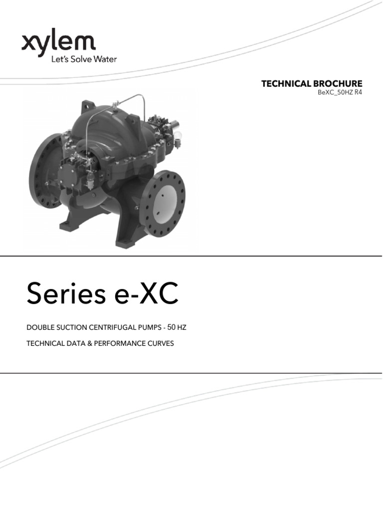 e-XC Double Suction Pumps Overview | PDF | Pump | Nut (Hardware)