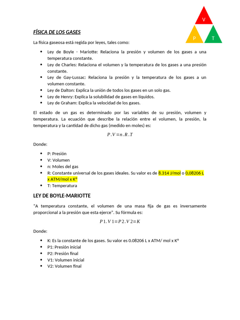 Leyes de los Gases y sus Aplicaciones | PDF | Gases | Fases de la materia
