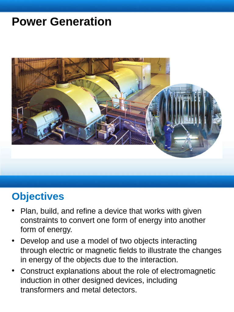 Power Generation and Electromagnetic Induction | PDF