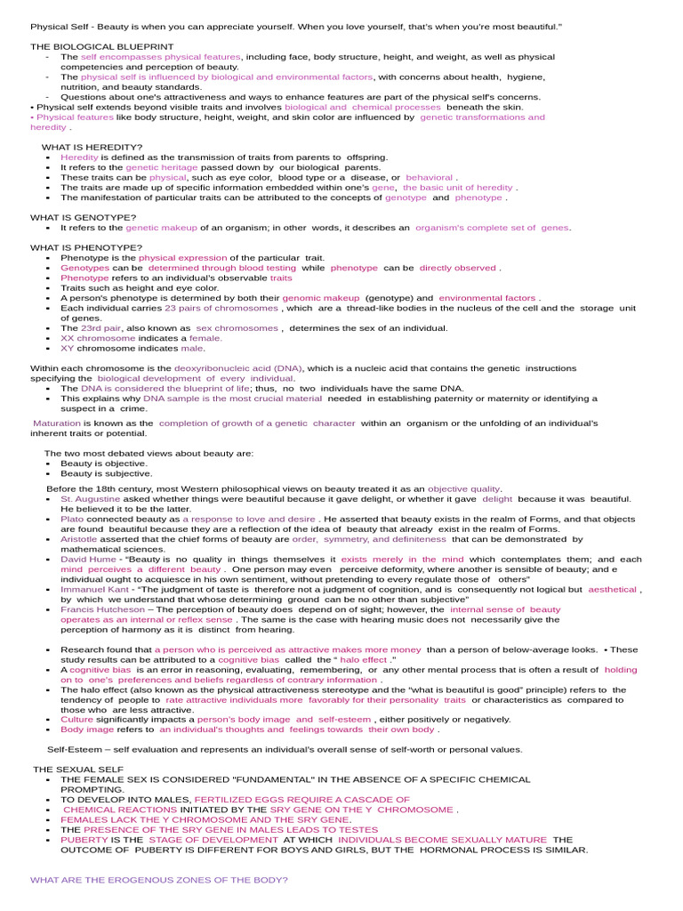 UTS REVIEWER FOR FINALS | PDF | Labia | Birth Control
