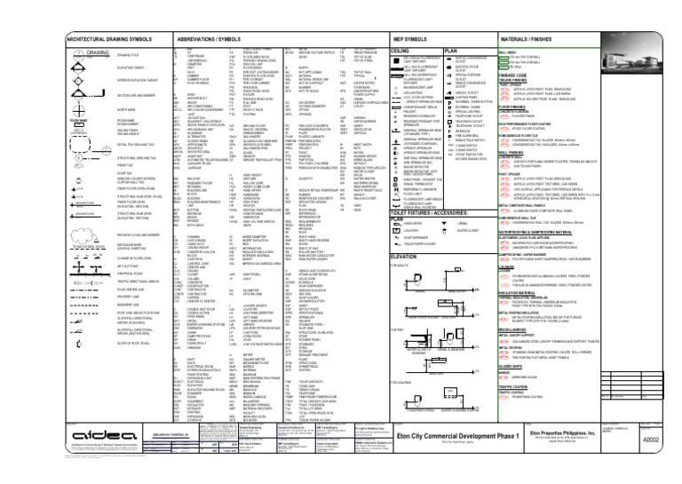 Architectural Drawing Symbols Guide | PDF | Wall | Building Insulation
