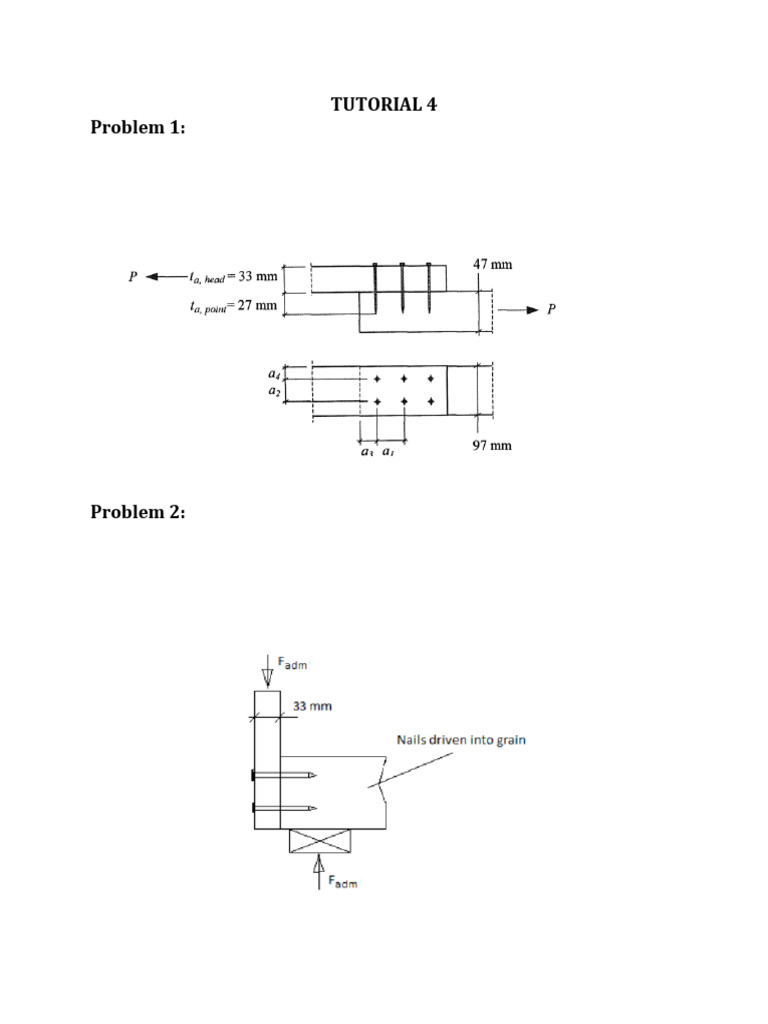 Load Capacity of Timber Nail and Bolt Joints | PDF