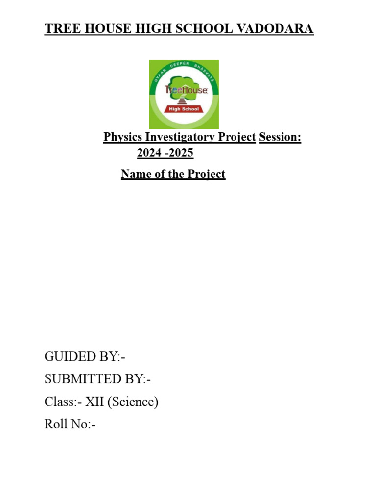 Format for Project | PDF